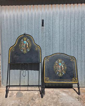 Letto antico in ferro battuto