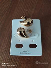 Orecchini a goccia piccola in acciaio  inossidabil