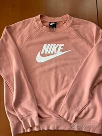 Felpa Nike rosa antico - donna - girocollo tg.L