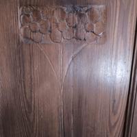 Portone in acero del 1800 a due ante