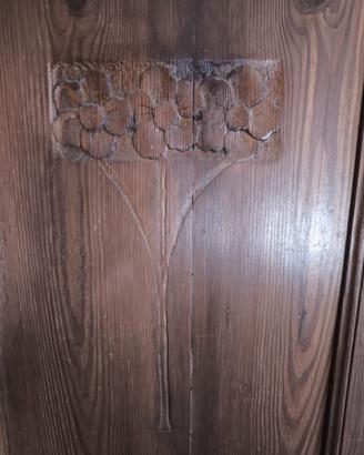 Portone in acero del 1800 a due ante