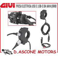 PRESA ELETTRICA USB USB-C DA MANUBRIO GIVI UNIVERS