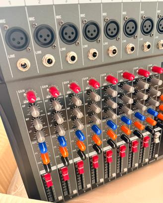 Mixer Audio 8 Canali FX professionale USB