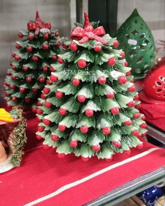 Articoli di natale in ceramica vietrese maiolicati