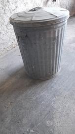 Bidone zincato 