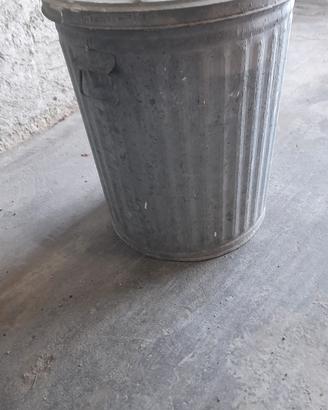 Bidone zincato 