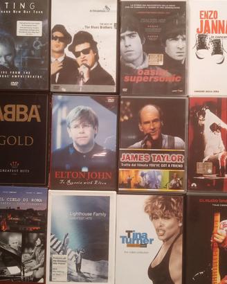 Collezione di concerti musicali in dvd
