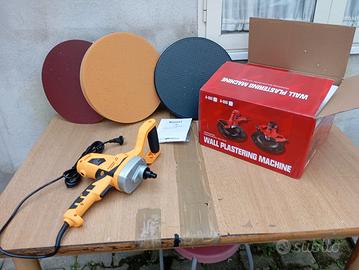 frattazzo elettrico con accessori 