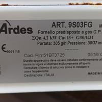 Ardes Zeus 9s03fg fornetto gas 3 fuochi