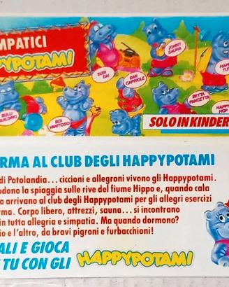 Cartina Happypotami  -sorpresine kinder 1991