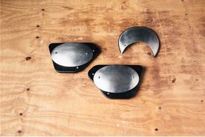 Tris tabelle portanumero Motoguzzi V7 – Alluminio 