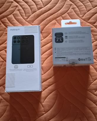 Motorola g77 con cuffie motorola buds bass