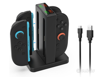 Dock di ricarica per joycon switch 2. 4 attacchi m