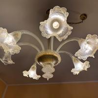 Lampadario in vetro di Murano, stile classico
