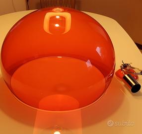 Lampada Kartell FL/Y rosso a sospensione