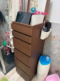 Cassettiera MALM Ikea 123x40x48