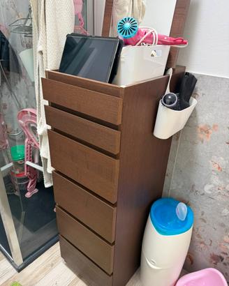 Cassettiera MALM Ikea 123x40x48