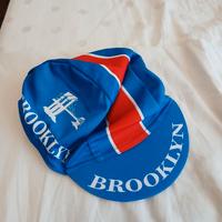 Berretto Ciclismo Retro Brooklyn Blu/Rosso