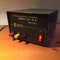 Alimentatore zetagi 12 volt 10 ampere mod 1210
