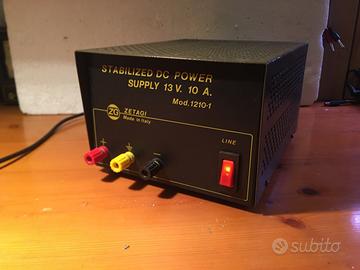 Alimentatore zetagi 12 volt 10 ampere mod 1210