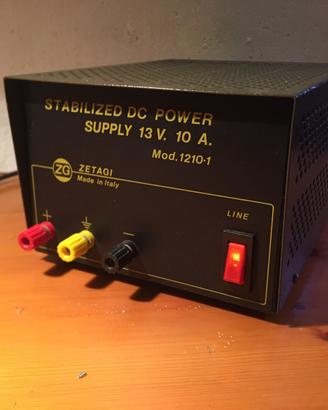 Alimentatore zetagi 12 volt 10 ampere mod 1210