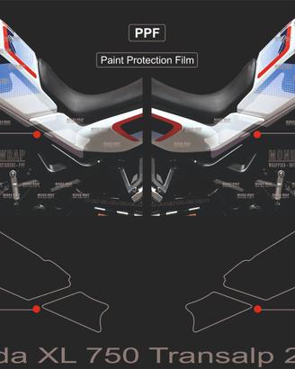 Protezione PPF laterali Honda XL 750 Transalp