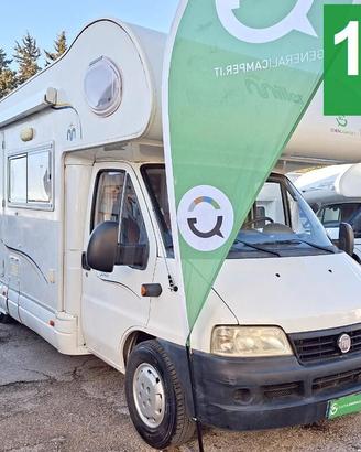 CAMPER MILLER DUCATO MANSARDATO 7 POSTI DOPPIA DIN