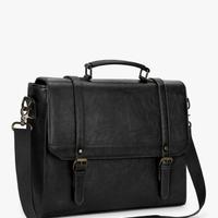 Borsa pc IGLUMON vintage ecopelle nera nuova