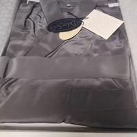 vestaglia tg 50, pura seta grigia 