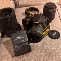 Camara nikon 5600 +kit + 55 -200 + borsa