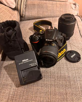Camara nikon 5600 +kit + 55 -200 + borsa