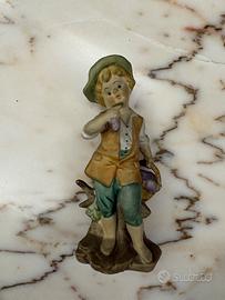 Coppia di Statuette in porcellana Biscuit