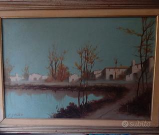 Francesco Schiller quadro olio su tela