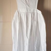 Grembiule bianco vintage con pizzo