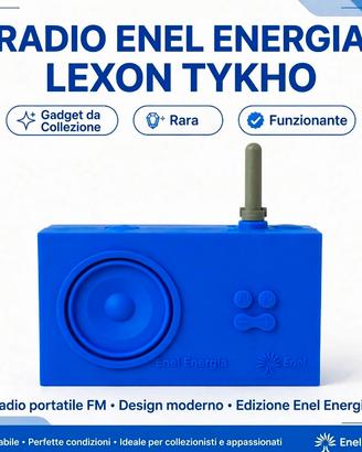 Radio Blu Enel Energia Lexon Tykho da Collezione