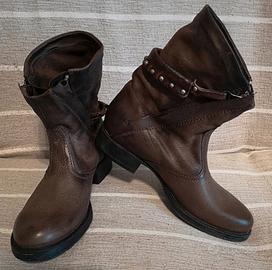 Stivaletti biker donna Kammi in pelle