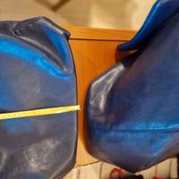 Borsa donna in pelle  blu scuro