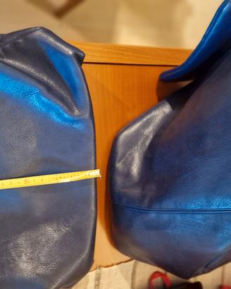 Borsa donna in pelle  blu scuro