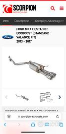 Scarico Ford Fiesta 2017 Scorpion