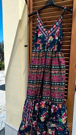 Abito Maxi Paisley Stile Boho Etnico Taglia Small
