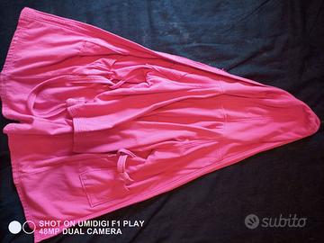 Accappatoio bambina fuxia