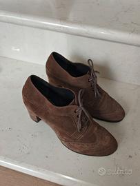 Scarpe donna Keys pelle scamociata marrone