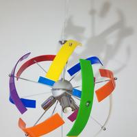 sospensione/lampadario stellare plexi multicolor