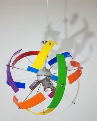 sospensione/lampadario stellare plexi multicolor
