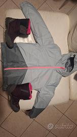 giacca 10 anni neve sci come da foto e scarponi 36