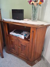 mobile TV Angolare vero legno 