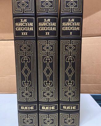 Sacra Bibbia edizione monumentale SAIE 3 volumi