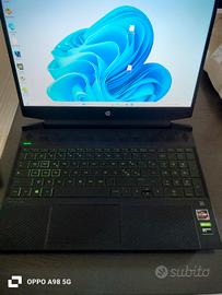 PC Portatile Laptop HP Pavilion 15" Gaming 