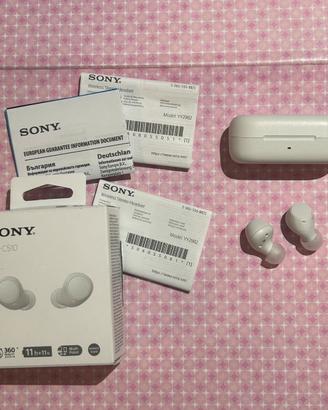 Sony WF-C510 auricolari wireless bianchi