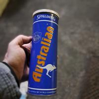 Tubo vintage Spalding Australian WCT con 2 palline